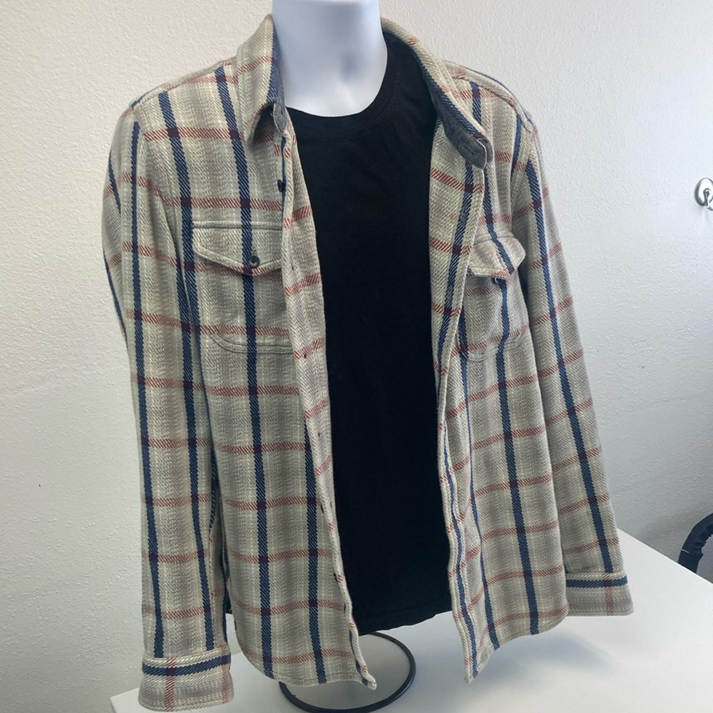 Plaid Button-Up Outerknown blanket Shirt